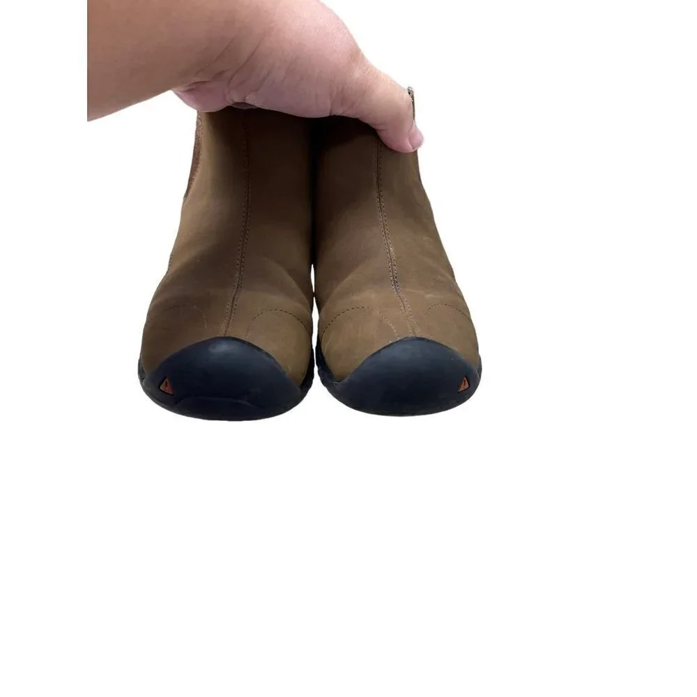 Keen 100g Insulation Waterproof Brown Leather Ankle Boots Thermal Insole 4Y